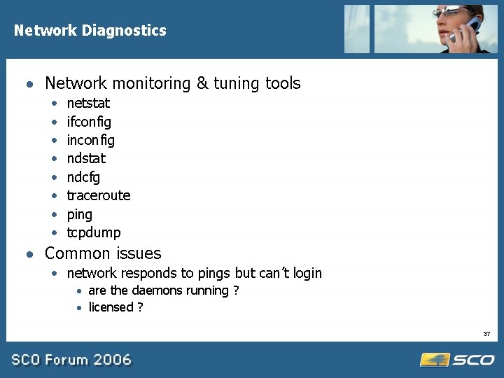 Network Diagnostics · Network monitoring & tuning tools · · · · netstat ifconfig