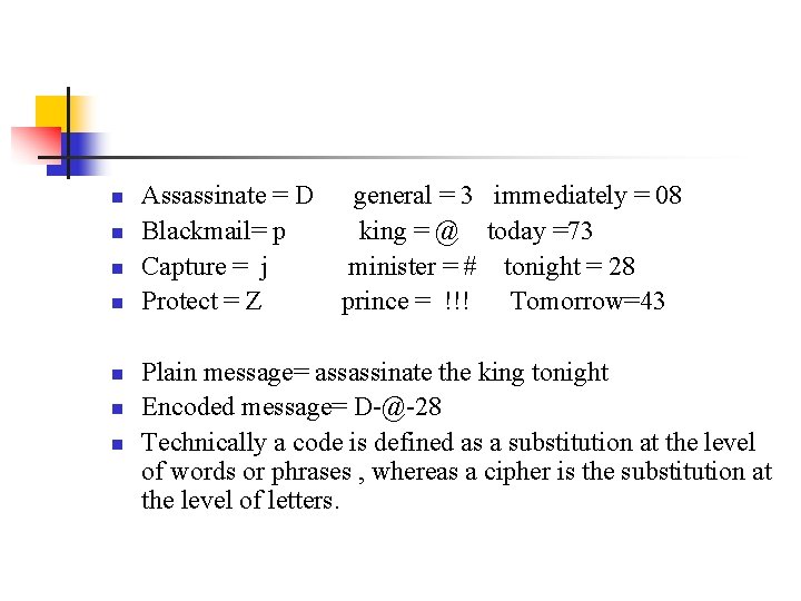 n n n n Assassinate = D Blackmail= p Capture = j Protect =