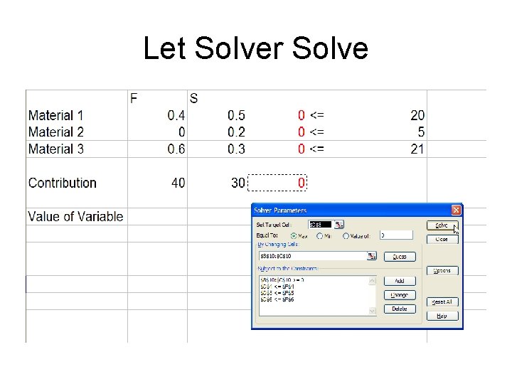Let Solver Solve 