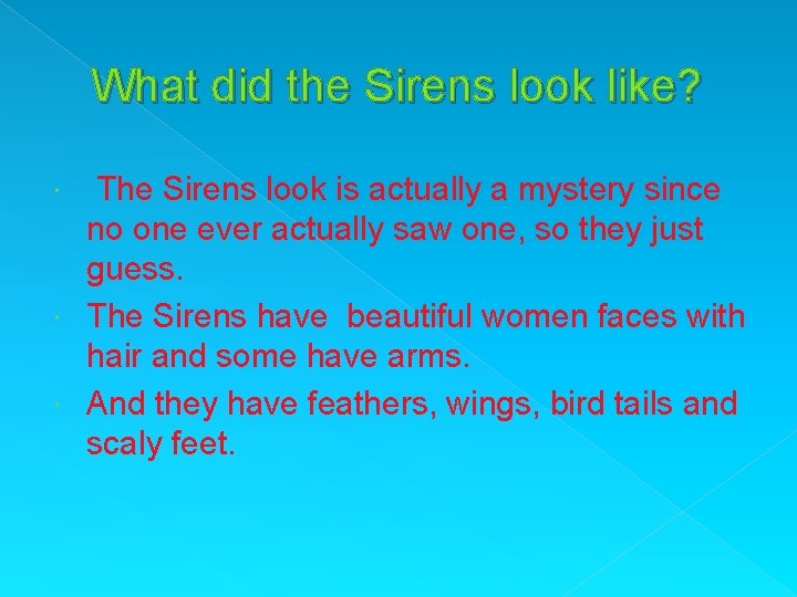Sirens the bird woman of Greek mythology By