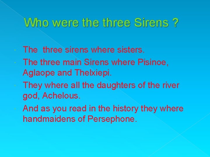 Sirens the bird woman of Greek mythology By