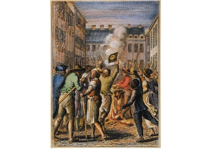 Outraged at the Stamp Act of 1765 