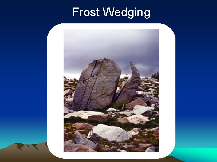 Frost Wedging 