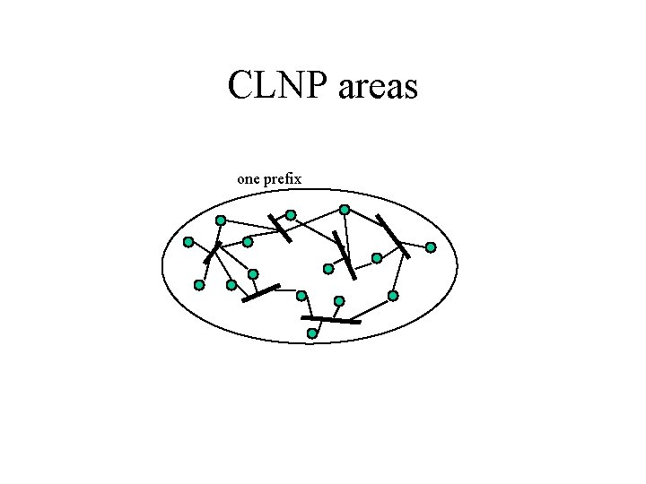 CLNP areas one prefix 
