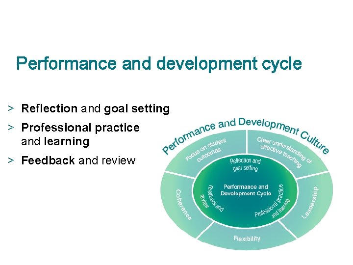 Performance and development cycle > Reflection and goal setting > Professional practice and learning
