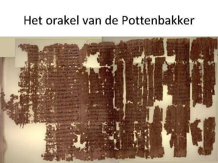 Het orakel van de Pottenbakker 3. De Griekse vertaling van Jesaja 7 in context