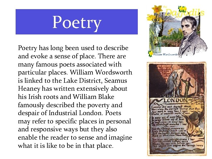 Poetry has long been used to describe and evoke a sense of place. There