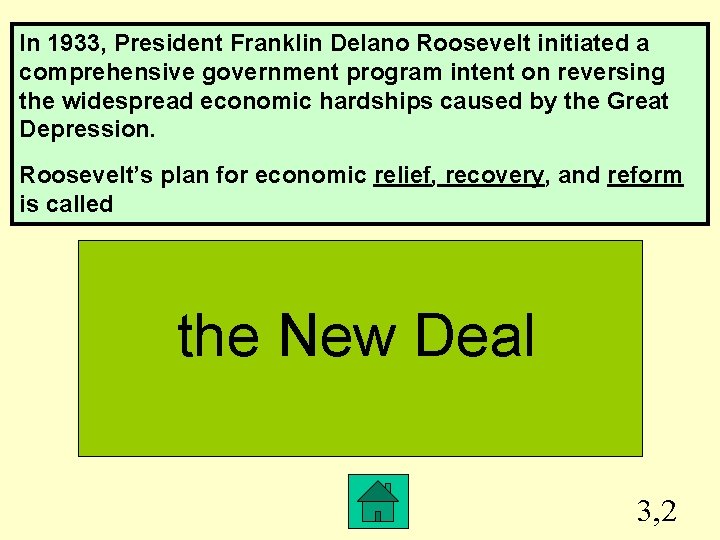 In 1933, President Franklin Delano Roosevelt initiated a comprehensive government program intent on reversing