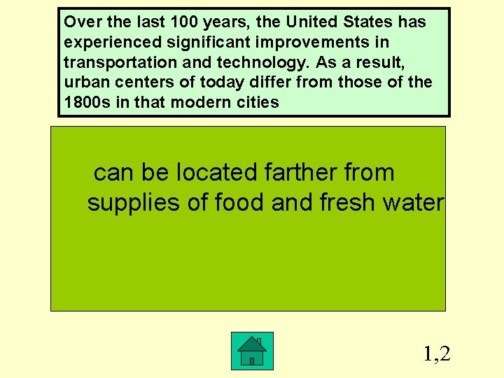 Over the last 100 years, the United States has experienced significant improvements in transportation