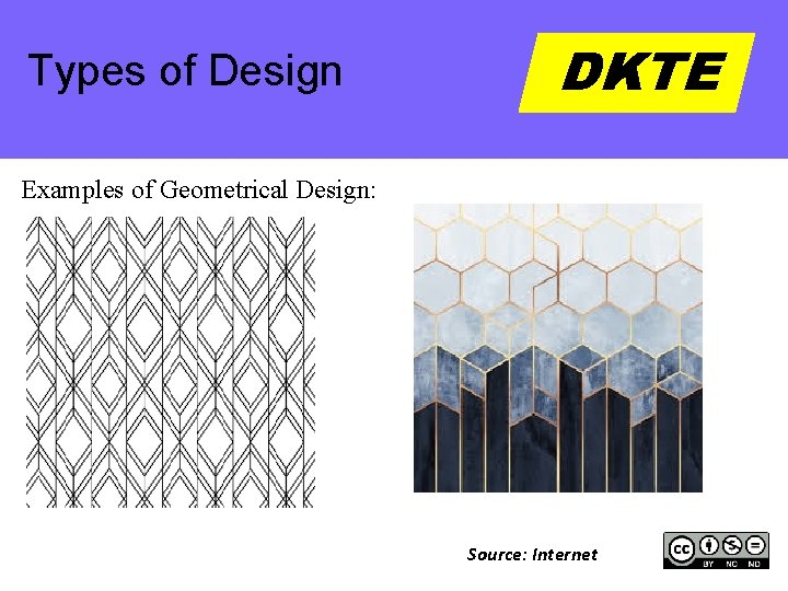 Types of Design DKTE Examples of Geometrical Design: Source: Internet 