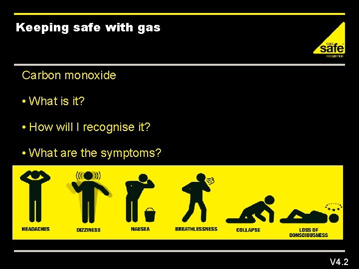 Keeping safe with gas Carbon monoxide • What is it? • How will I