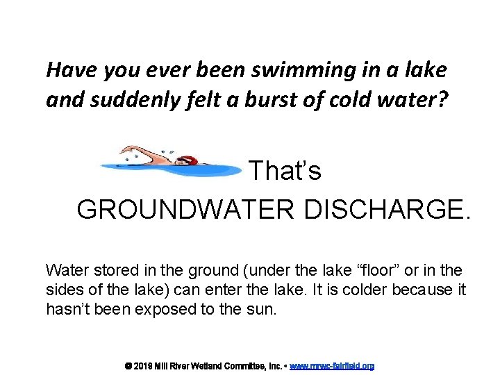 Have you ever been swimming in a lake and suddenly felt a burst of