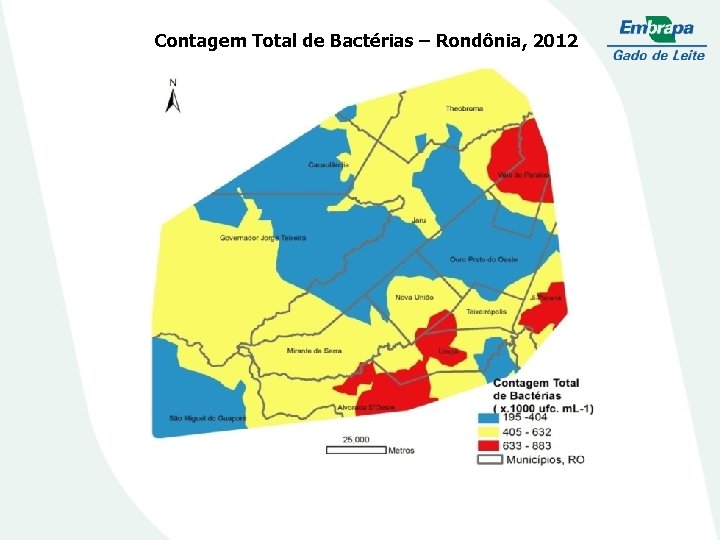 Contagem Total de Bactérias – Rondônia, 2012 