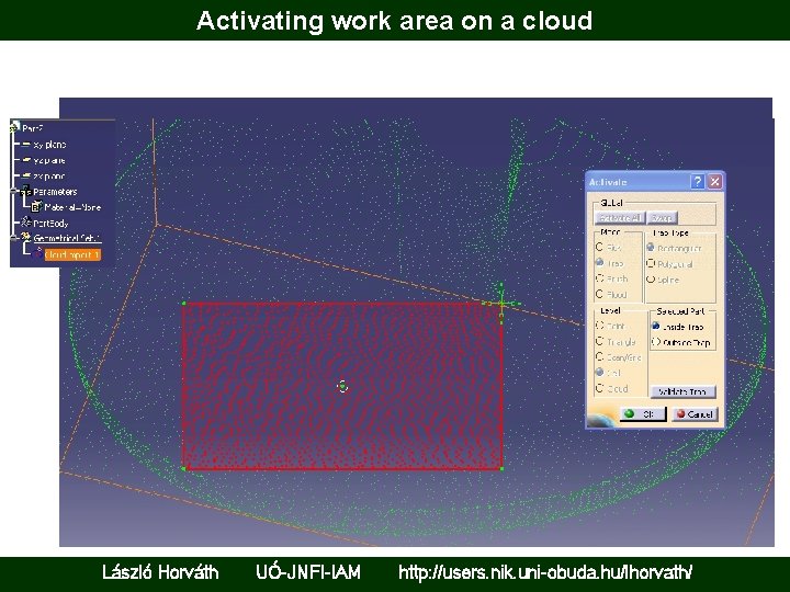 Activating work area on a cloud László Horváth UÓ-JNFI-IAM http: //users. nik. uni-obuda. hu/lhorvath/