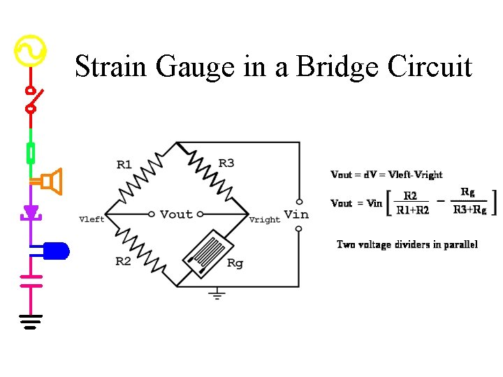 Strain Gauge in a Bridge Circuit 