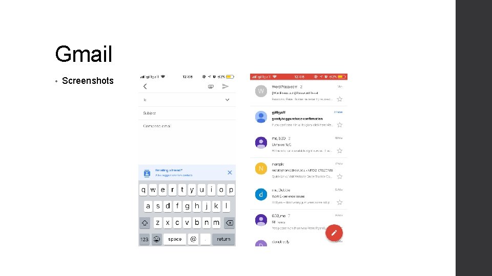 Gmail • Screenshots 