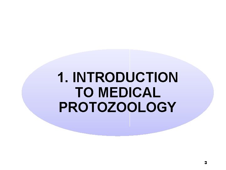 1. INTRODUCTION TO MEDICAL PROTOZOOLOGY 3 