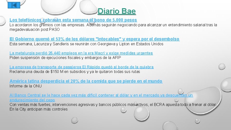 Diario Bae Los telefónicos cobrarán esta semana el bono de 5. 000 pesos Lo