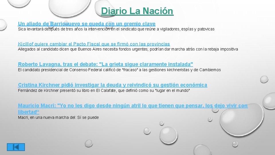 Diario La Nación Un aliado de Barrionuevo se queda con un gremio clave Sica