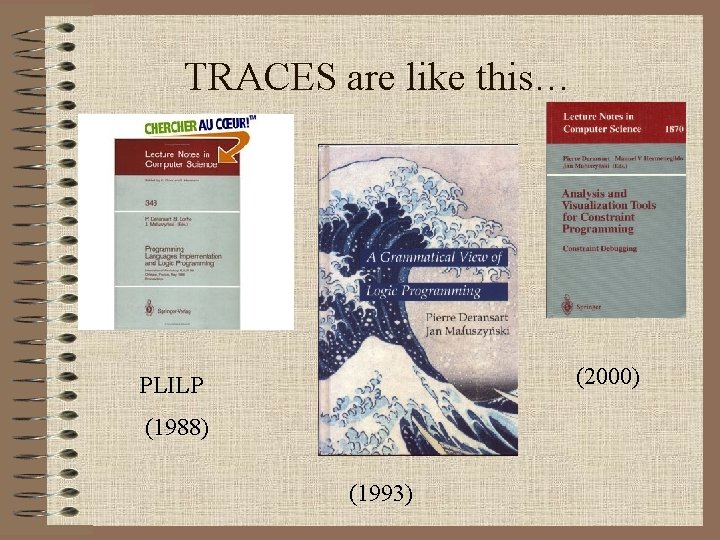 TRACES are like this… (2000) PLILP (1988) (1993) 