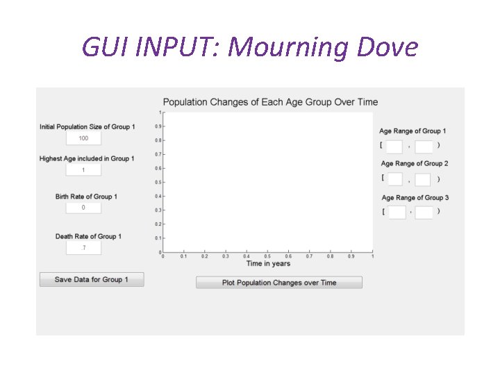 GUI INPUT: Mourning Dove 
