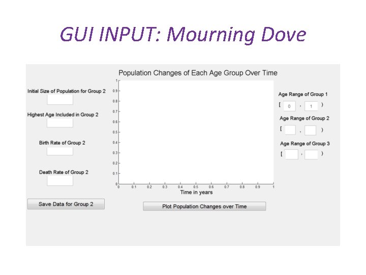 GUI INPUT: Mourning Dove 