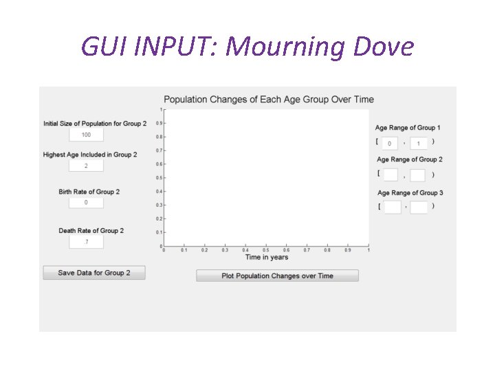 GUI INPUT: Mourning Dove 