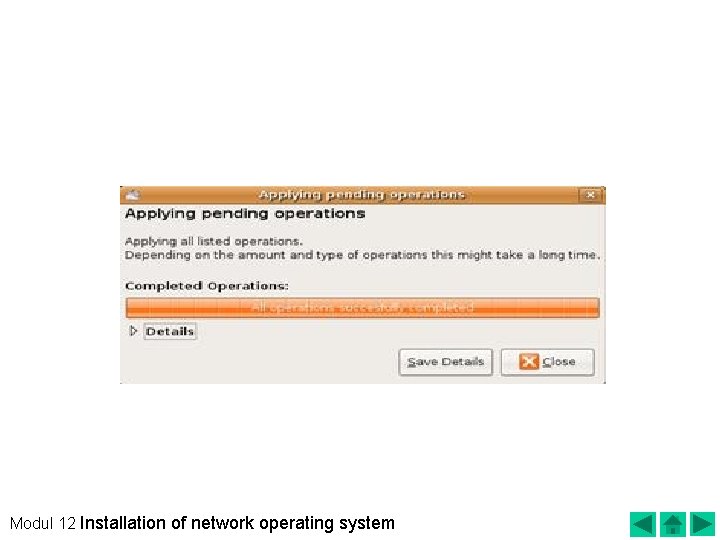 After Harddisk partition proceses finish, then appear on the screen as follows : Then