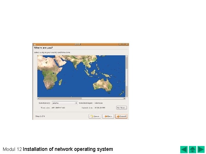 After click the forward view will appear as follows: Here we will indicate where