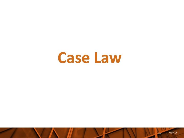Case Law 19 