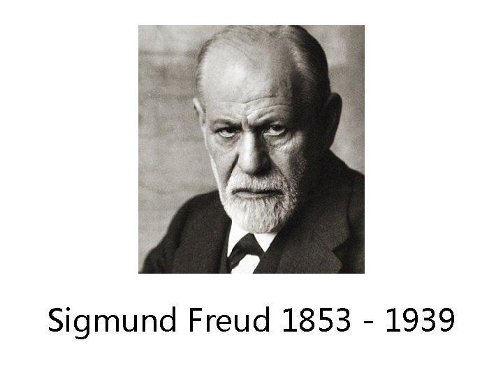 Sigmund Freud 1853 - 1939 