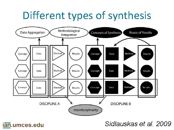 Different types of synthesis Sidlauskas et al. 2009 