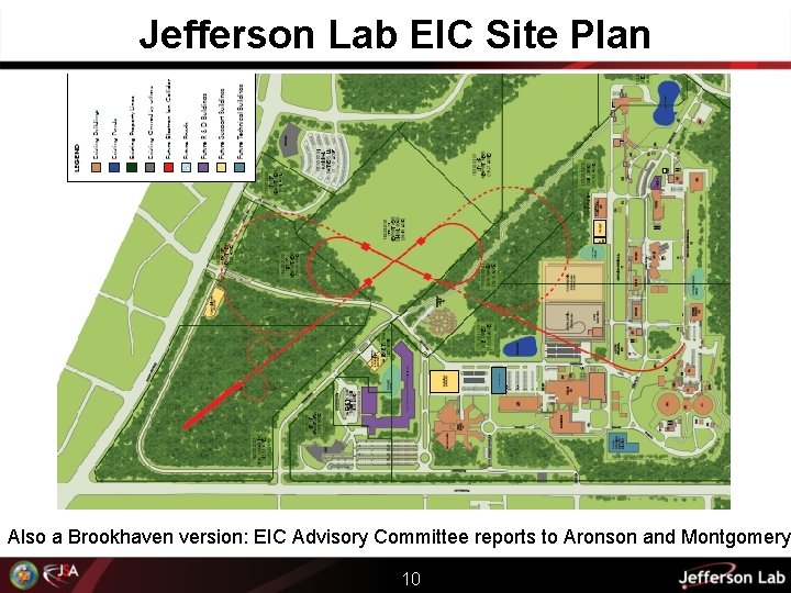 Jefferson Lab EIC Site Plan Also a Brookhaven version: EIC Advisory Committee reports to