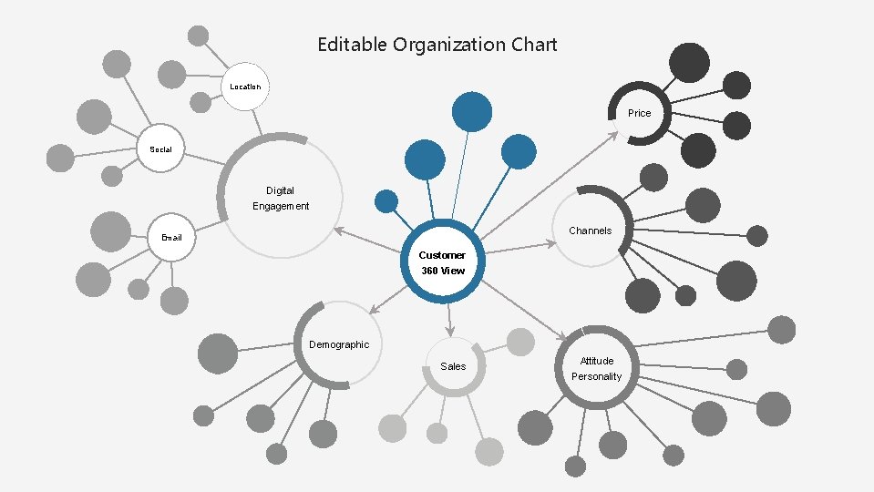 Editable Organization Chart Location Price Social Digital Engagement Channels Email Customer 360 View Demographic