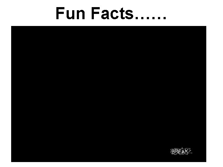 Fun Facts…… 