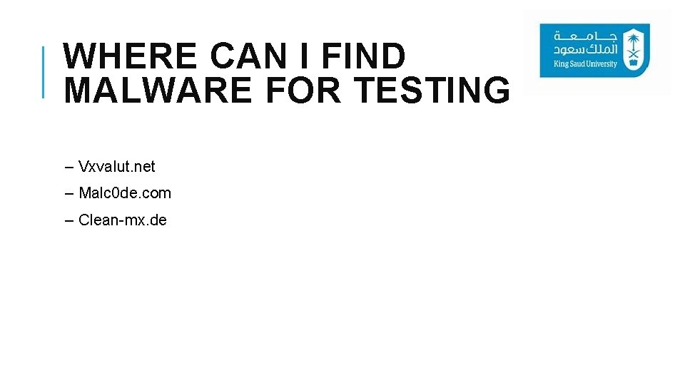 WHERE CAN I FIND MALWARE FOR TESTING – Vxvalut. net – Malc 0 de.