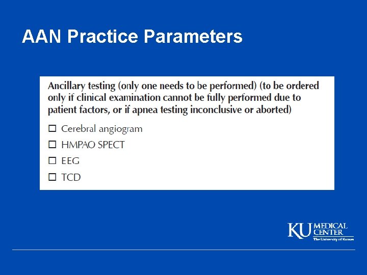 AAN Practice Parameters 