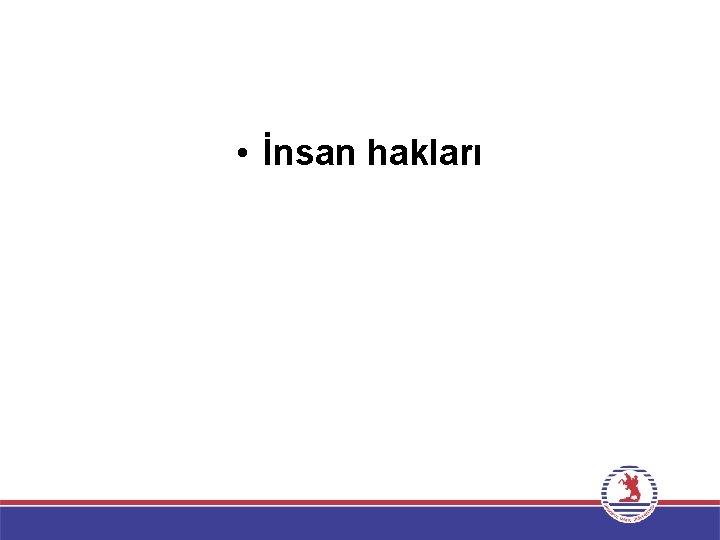  • İnsan hakları 