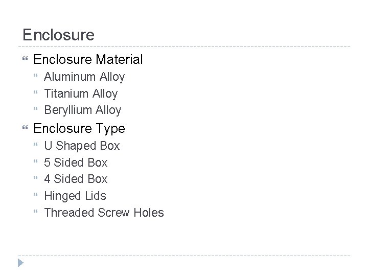 Enclosure Material Aluminum Alloy Titanium Alloy Beryllium Alloy Enclosure Type U Shaped Box 5