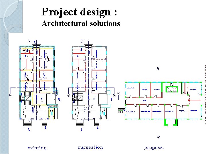 Project design : Architectural solutions 