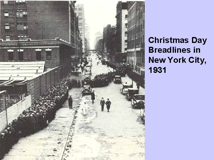 Christmas Day Breadlines in New York City, 1931 