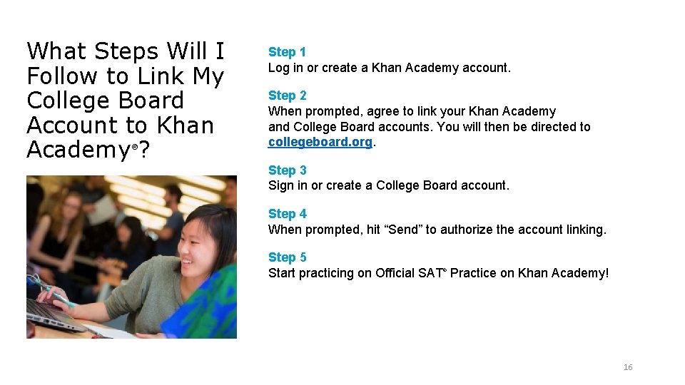 What Steps Will I Follow to Link My College Board Account to Khan Academy