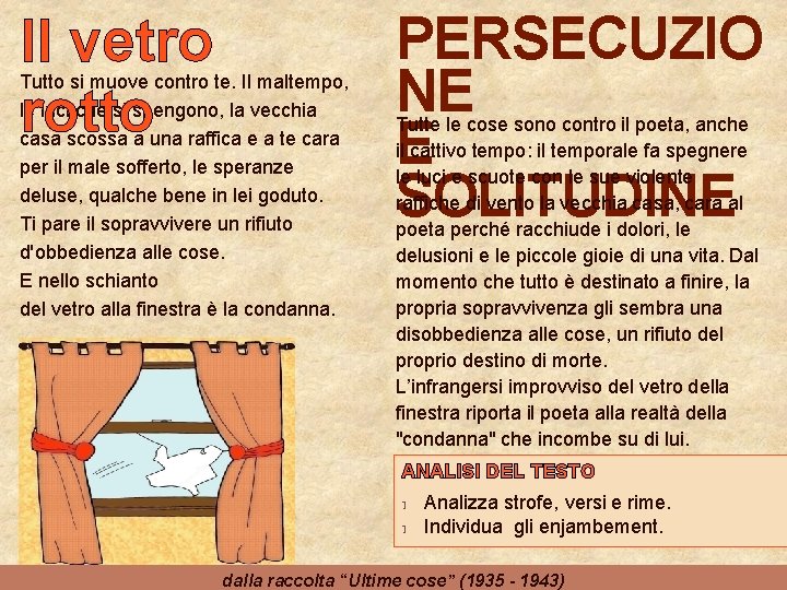 Il vetro rotto Tutto si muove contro te. Il maltempo, le luci che si Il vetro rotto Tutto si muove contro te. Il maltempo, le luci che si