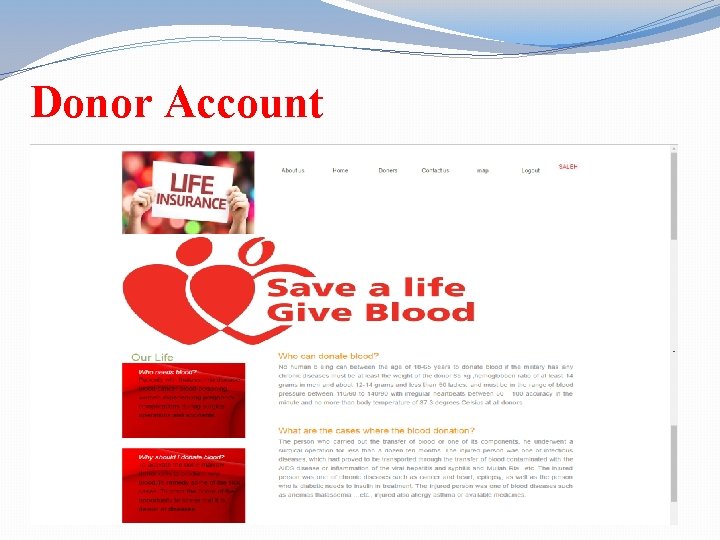 Donor Account 
