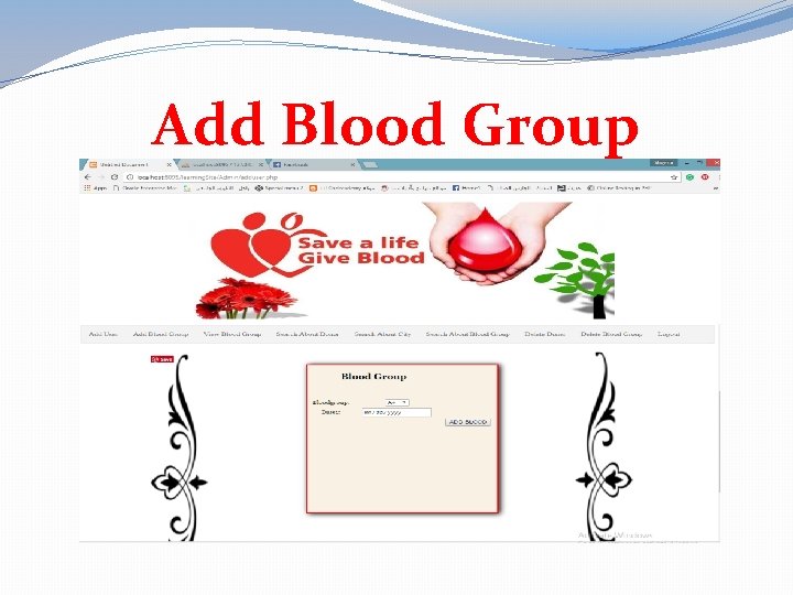 Add Blood Group 