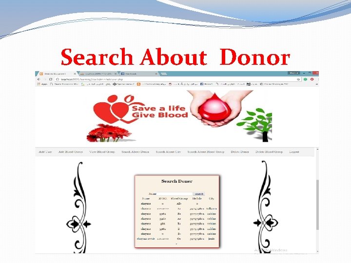 Search About Donor 