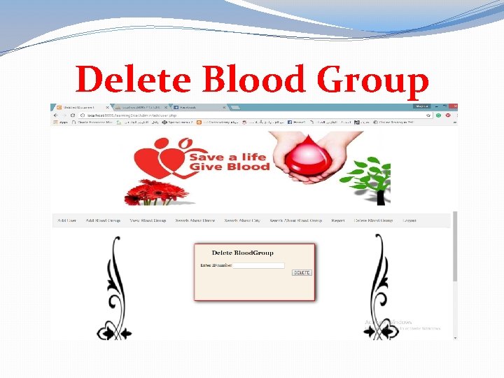 Delete Blood Group 