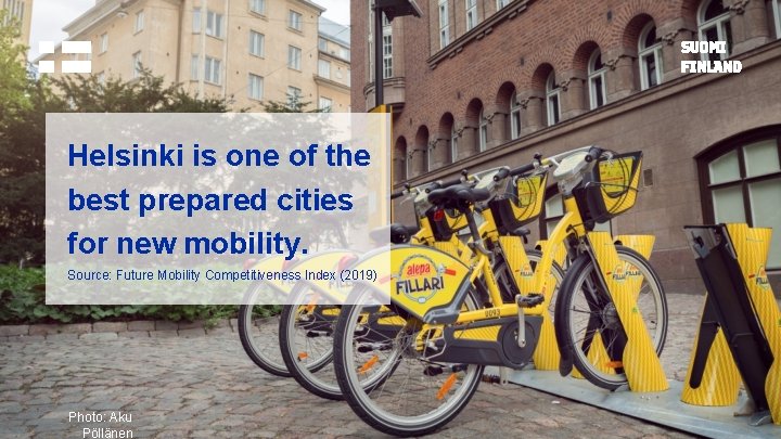 Helsinki is one of the best prepared cities for new mobility. Source: Future Mobility
