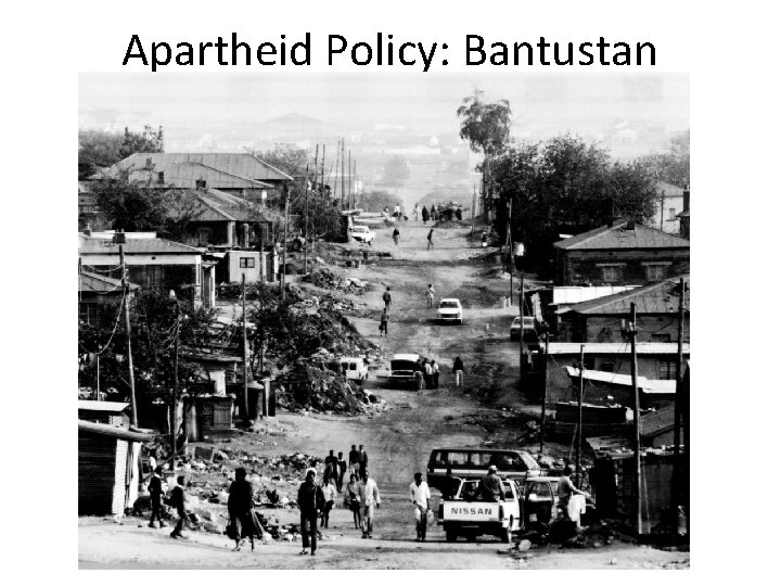 Apartheid Policy: Bantustan 