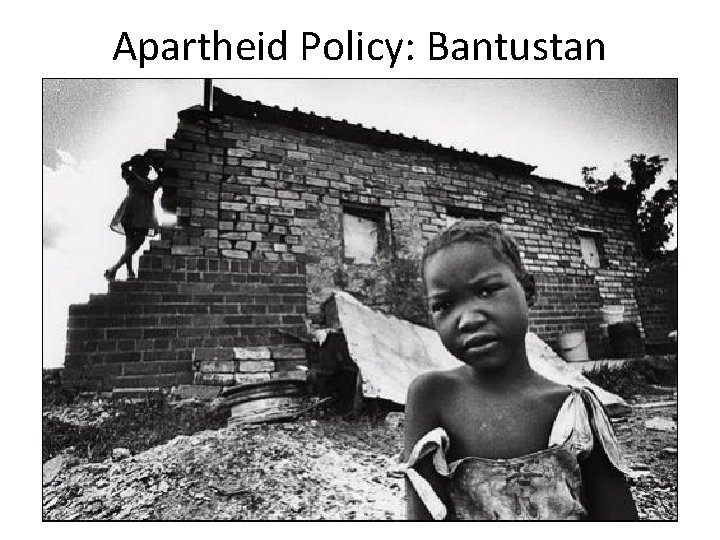 Apartheid Policy: Bantustan 